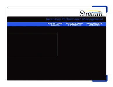 Silvon Stratum - Inventory Analysis, Inventory Reporting, Inventory Performance