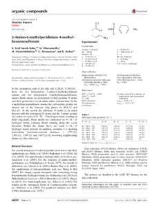 2-Amino-6-methylpyridinium 4-methylbenzenesulfonate