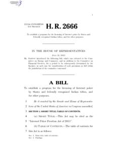 I  113TH CONGRESS 1ST SESSION  H. R. 2666