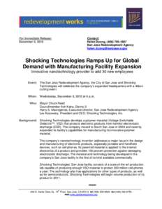 Nanosolar / SoloPower / Geography of California / Science and technology in the United States / Technology / SVTC Technologies / San Jose /  California