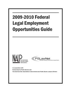 [removed]Federal  Legal Employment Opportunities Guide  In cooperation with