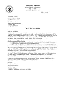 BPA[removed]FOIA Correspondence