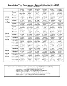 Microsoft Word - tutorial schedule.doc