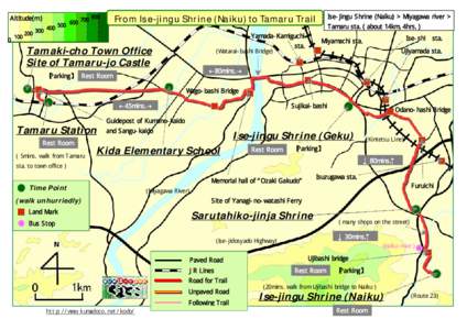 From Ise-jingu Shrine (Naiku) to Tamaru Trail