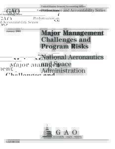 GAO[removed]Performance and Accountability Series: Major Management Challenges and Program Risks: National Aeronautics and Space Administration