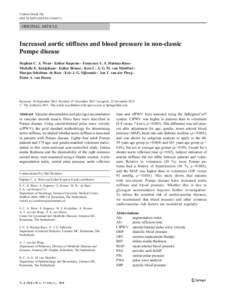 Cardiovascular physiology / Glycogen storage disease type II / Pulse pressure / Cardiovascular disease / Arterial stiffness / Blood pressure / Compliance / Hypertension / Aorta / Medicine / Circulatory system / Health