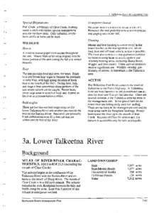3. Talkeetna River Management Unit  Special Regulations Trumpeter Swans