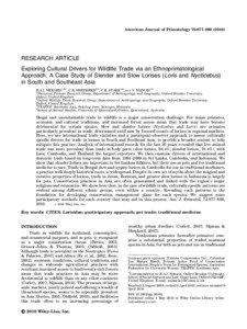 American Journal of Primatology 72:877–[removed]RESEARCH ARTICLE