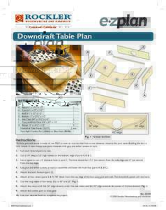 Downdraft Table Plan C A  F