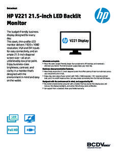 PSG AMS Commercial Monitor Datasheet 2013