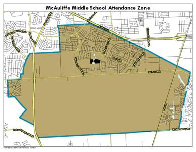 McAuliffe Middle School Attendance Zone . St W .F uq