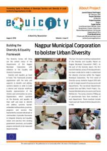 Promoting Equity in Delivery of Municipal Services and Diversity in Local Authority Organisations in India A City with the Soul  A Monthly Newsletter