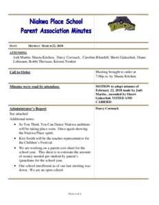 Microsoft Word - Parent Meeting Minutes March[removed]Niakwa Place School.docx