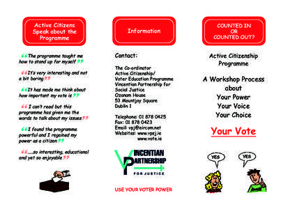 R8936 Active Citizenship Flyer