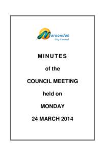 Minutes of Ordinary Council Meeting - 24 March 2014