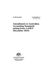 AASB Standard  AASB[removed]December[removed]Amendments to Australian