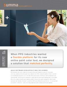Manufacturing  Case Study When PPG Industries wanted a flexible platform for its new