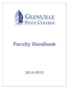 Faculty Handbook[removed] GLENVILLE STATE COLLEGE FACULTY HANDBOOK[removed]