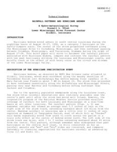 SR/HSD[removed]Technical Attachment RAINFALL PATTERNS AND HURRICANE ANDREW A Hydro-meteorological Survey Russell L. Pfost