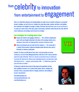 from  celebrity to innovation from entertainment to  engagement