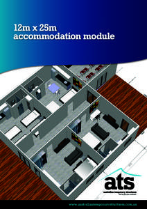 12m x 25m accommodation module www.australiantemporarystructures.com.au  12m x 25m