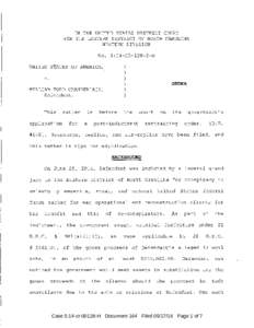 IN THE UNITED STATES DISTRICT COURT FOR THE EASTERN DISTRICT OF NORTH CAROLINA WESTERN DIVISION No. 5:14-CRH UNITED STATES OF AMERICA,