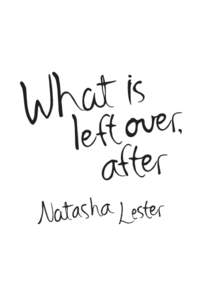 [half title – graphics t/c]  Natasha Lester gave up her job as a marketing executive for Maybelline cosmetics to return to university and study creative writing. She then completed a Master of Creative Arts as well as