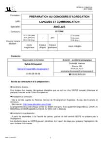 Fiche Préparation concours Agregation- Anglais