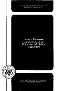 Eastern Cherokee Applications of the U.S. Court of Claims, [removed]