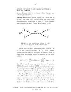 Mesons / Electroweak theory / Leptons / CLEO / Kaon / D meson / Pion / W and Z bosons / Quark / Physics / Particle physics / Standard Model