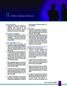 II  Policy Advisory Services WTO and UNCTAD • Inputs for the High Level Meetings of