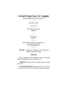 United States Court of Appeals FOR THE DISTRICT OF COLUMBIA CIRCUIT