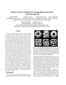 Medical imaging / Biology / Mathematics / Image processing / Single particle analysis / Geodesy / Cryo-electron microscopy / Tomographic reconstruction / Map projection / Geometry / Microscopes / Protein structure