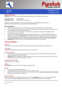 Decidamp® SLC  102-2IGInstallation Guide