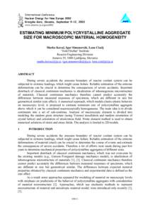 Deformation / Solid mechanics / Plasticity / Yield / Strength of materials / Crystallite / Work hardening / Grain boundary / Polycrystal / Mechanics / Materials science / Physics