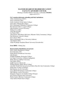 Association of Public and Land-Grant Universities / Education / Academia / Southern Illinois University Carbondale / Southern Illinois University / Glenn Poshard / Shawnee Community College / Community college / North Central Association of Colleges and Schools / American Association of State Colleges and Universities / Illinois