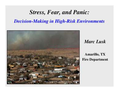 Evaluating the Amarillo Fire Department Mayday Guidelines