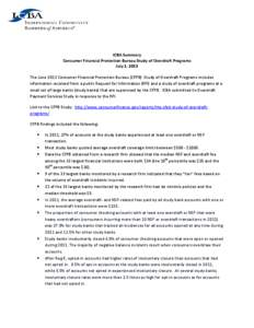 Microsoft Word - CFPB Study on Overdraft Programs _4_