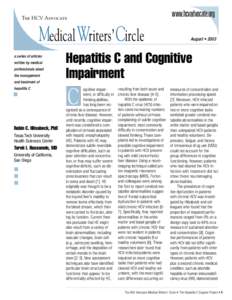 www.hcvadvocate.org  The HCV Advocate Medical Writers’ Circle a series of articles