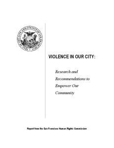 Human Rights Campaign / Ethics / Sociology / Crime / San Francisco Human Rights Commission / Violence