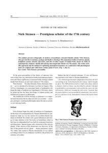 Tetralogy of Fallot / Niels / Dissection / Biology / Nationality / Denmark / Nicolas Steno / Stensen / Thomas Bartholin