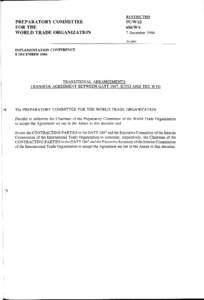 PREPARATORY COMMITTEE FOR THE WORLD TRADE ORGANIZATION RESTRICTED PC/W/12