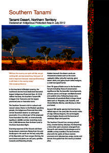 IBRA regions / Geography of the Northern Territory / Tanami Desert / Yuendumu /  Northern Territory / Warlpiri people / Lake Mackay / Indigenous Protected Area / Great Sandy Desert / Tanami Downs / Geography of Australia / States and territories of Australia / Deserts of Australia