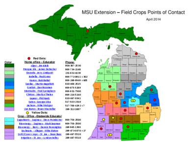 Keweenaw  MSU Extension – Field Crops Points of Contact Houghton