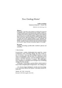 Metaphysics / Modal logic / Possibility / Analytic philosophers / Knowledge representation / On the Plurality of Worlds / Category of being / Actualism / David Chalmers / Philosophy / Logic / Ontology