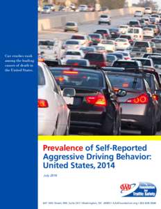 Car crashes rank among the leading causes of death in the United States.  Prevalence of Self-Reported