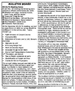 BULLETIN BOARD SO.CA.TA Meeting Notes At our Dec. 10 meeting the following were elected as officers and directors for 2006: [gJ Directors-at-Large: Armando AVi;)los, Hank Fung, and Ken Ruben