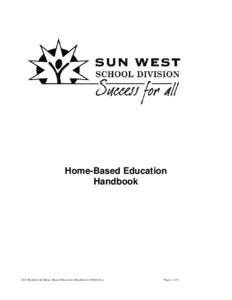 Home-Based Education Handbook S:\5 Handbooks\Home Based Education Handbook[removed]doc  Page 1 of 9