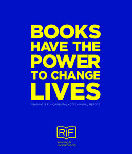 BOOKS HAVE THE POWER TO CHANGE