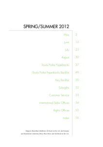 SPRING/SUMMER 2012 May